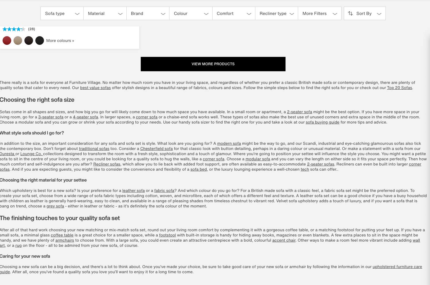 Bottom van collection pagina